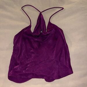 Zara Cowl Neck open back top